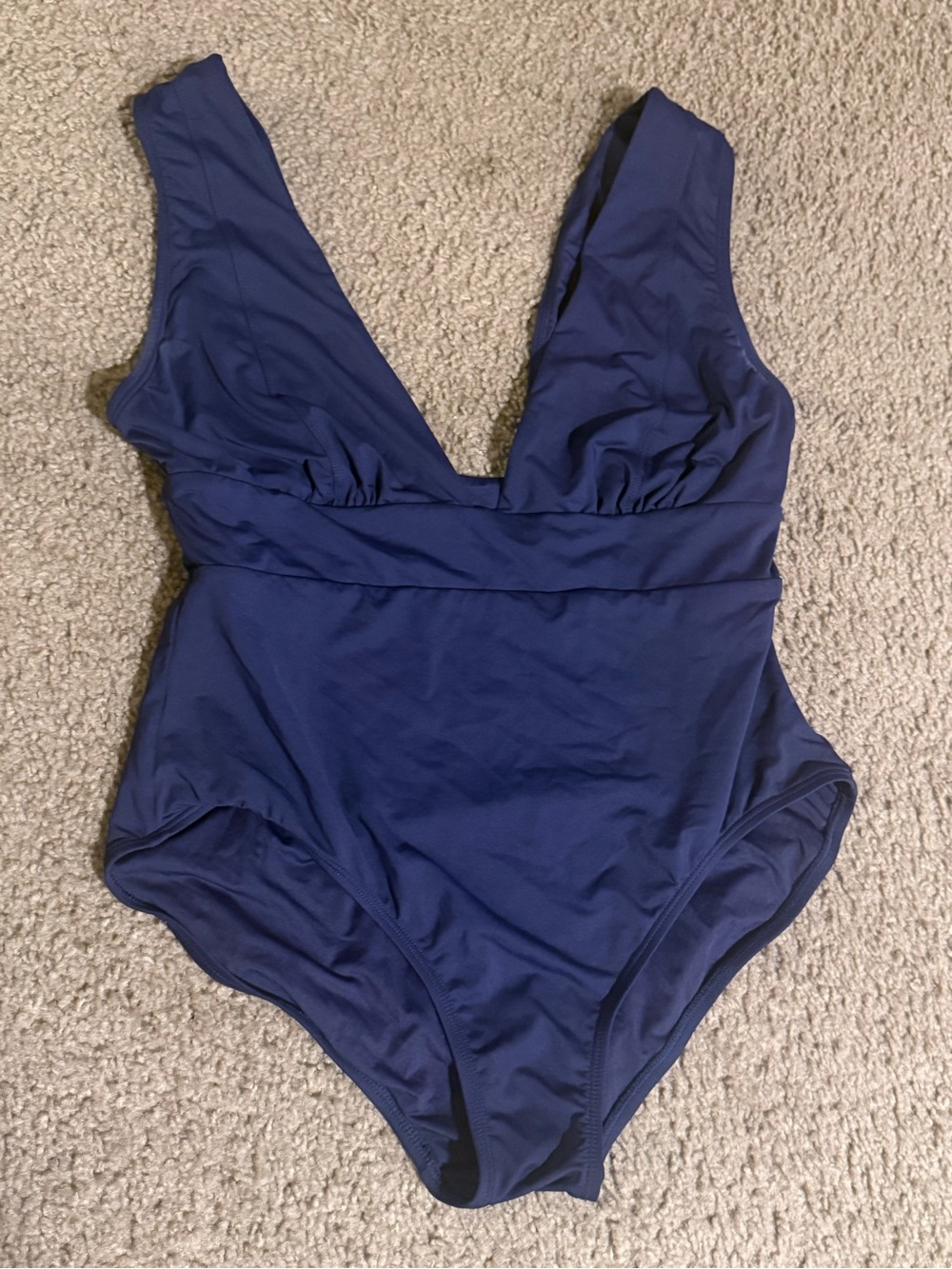 Andie V One-Piece Swimsuit in Navy
